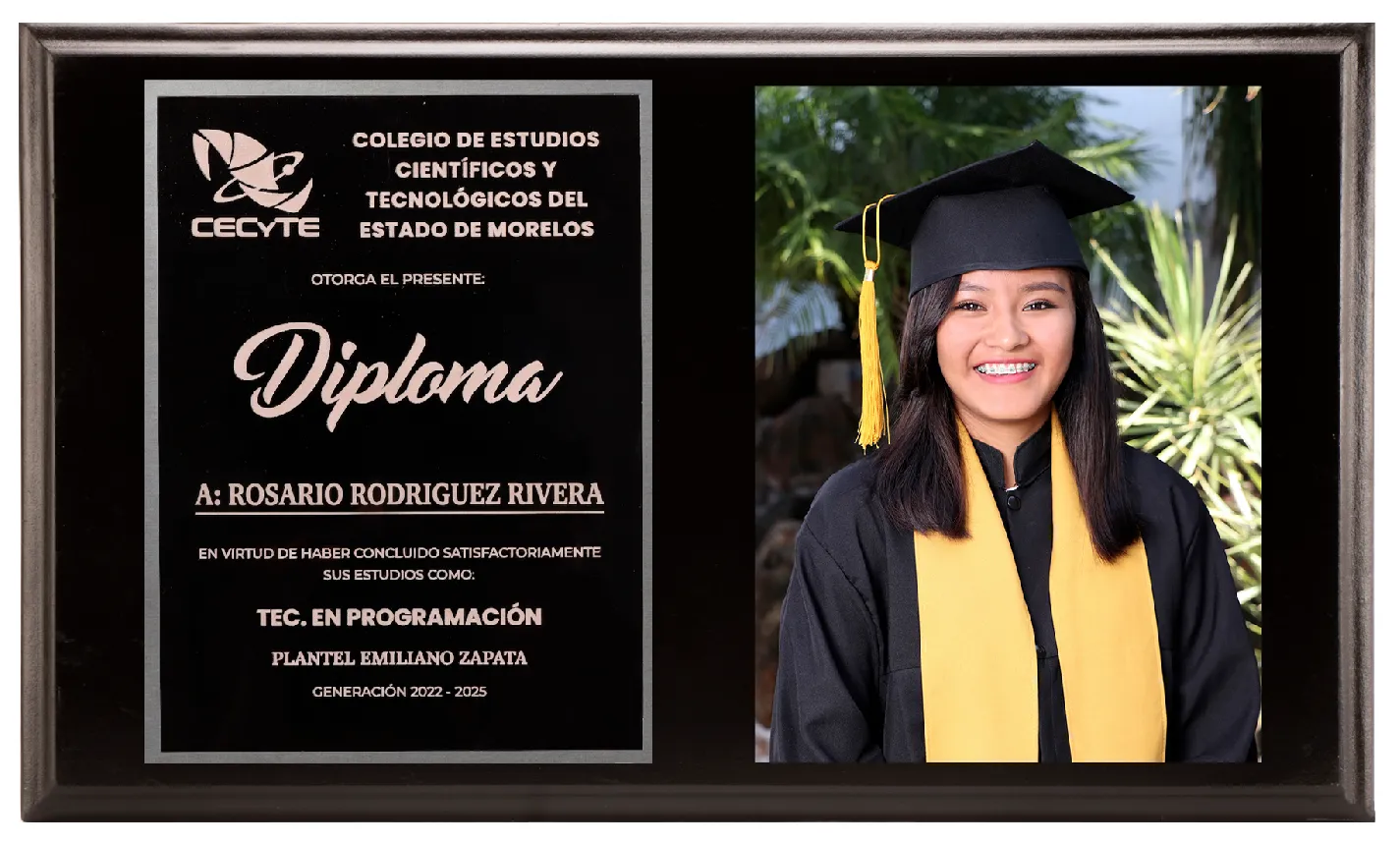 Díptico Individual Black